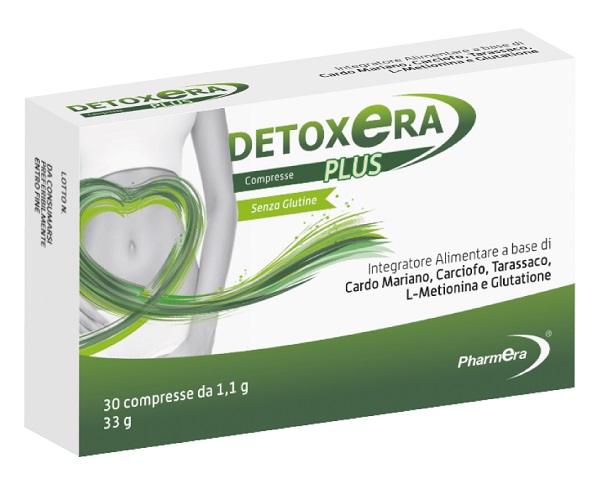 DETOXERA PLUS INTEGRATORE ALIMENTARE PER STIPSI E TRANSITO INTESTINALE 30 COMPRESSE - Farmastop