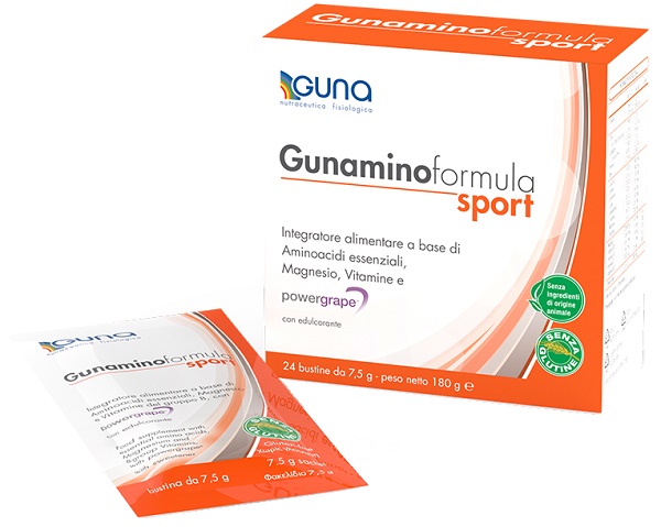 GUNAMINOFORMULA SPORT 24 BUSTE 180 G - Farmastop