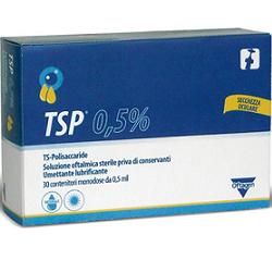 TSP 0,5% SOLUZIONE OFTALMICA UMETTANTE LUBRIFICANTE 30 FLACONCINI MONODOSE 0,5 ML - Farmastop