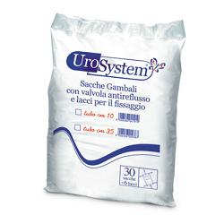 SACCA DI DRENAGGIO DA GAMBA PER INCONTINENZA UROSYSTEM TUBO 35 CM 30 PEZZI - Farmastop