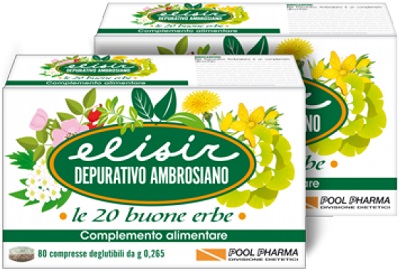 ELISIR DEPURATIVO AMBROSIANO 20 COMPRESSE 5,3 G - Farmastop