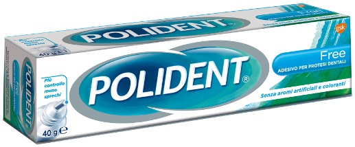 POLIDENT FREE ADESIVO PER PROTESI DENTARIA 40 G - Farmastop