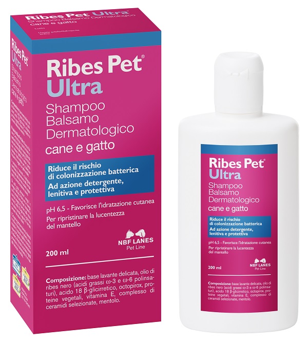 RIBES PET ULTRA SHAMPOO DERMATOLOGICO FLACONE 200 ML - Farmastop
