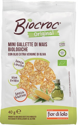 BIOCROC MINI GALLETTE MAIS BIO 40 G - Farmastop