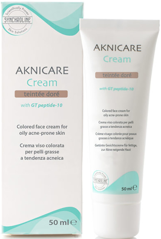 AKNICARE CREAM CREMA COLORATA TEINTEE DORE' 50 ML - Farmastop