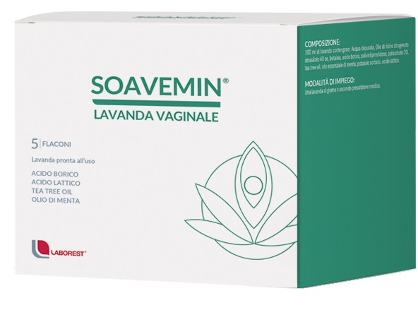 SOAVEMIN LAVANDA VAGINALE 5 FLACONI 100 ML - Farmastop