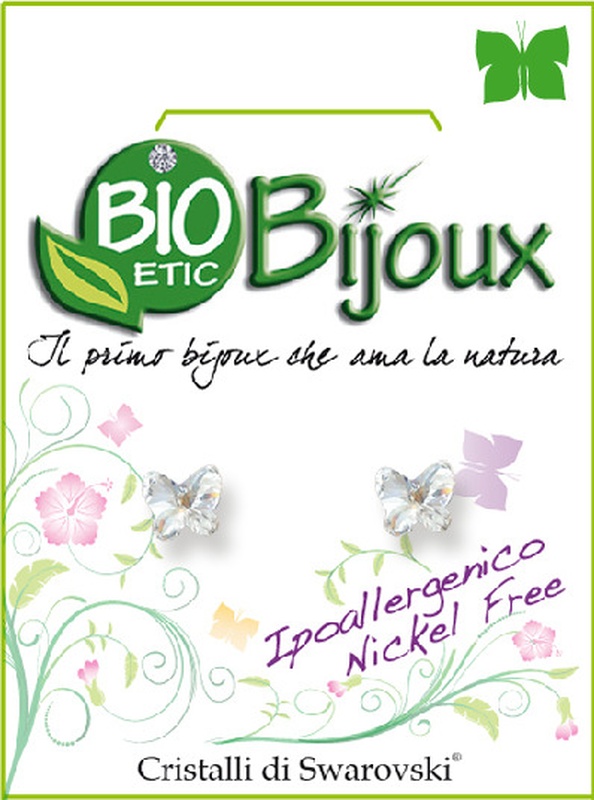 ORECCHINO FARFALLA 5MM CRYSTAL - Farmastop