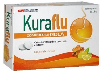 KURAFLU GOLA LIMONE/MIELE 20 COMPRESSE - Farmastop
