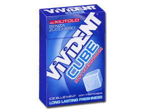 VIVIDENT XYLIT CUBE ICE BLUE - Farmastop