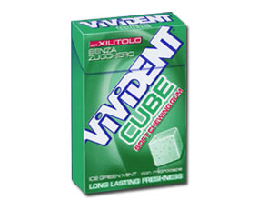 VIVIDENT XYLIT CUBE ICE GREEN - Farmastop