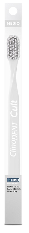 CLINODENT CULT BIANCO SPAZZOLINO DA DENTI MEDIO - Farmastop