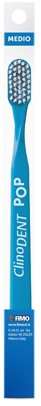 CLINODENT POP BLU SPAZZOLINO DA DENTI MEDIO - Farmastop