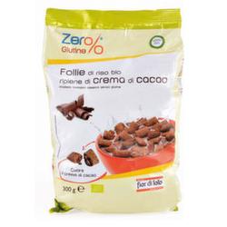 ZERO% GLUTINE FOLLIE RISO CIOCCIOLATO FONDENTE BIO 300 G - Farmastop