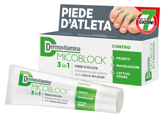 DERMOVITAMINA MICOBLOCK 3 IN 1 PIEDE D'ATLETA 30 ML - Farmastop