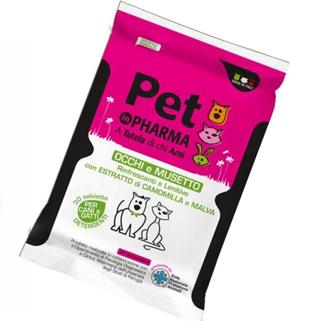 PET IN PHARMA SALVIETTINE OCCHI MUSO 30 PEZZI - Farmastop