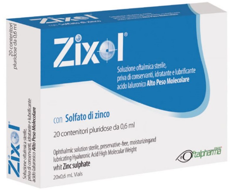 GOCCE OCULARI ZIXOL 20 FLACONCINI 0,6 ML - Farmastop