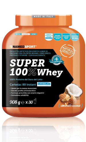 SUPER100% WHEY COCONUT/ALMOND 908 G - Farmastop