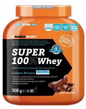 SUPER100% WHEY SMOOTH CHOCOLATE 908 G - Farmastop