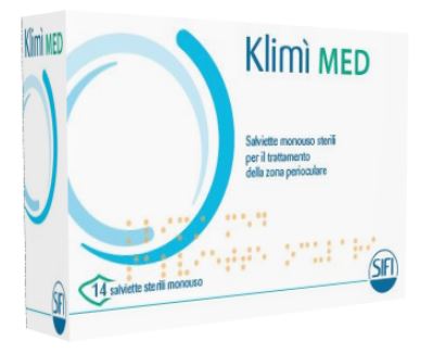 KLIMI' MED 14 SALVIETTINE DETERGENTI MONOUSO STERILI PER L'IGIENE OCULARE - Farmastop