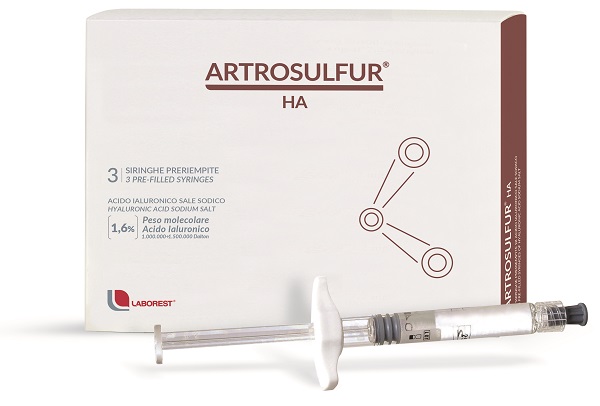 SIRINGA INTRA-ARTICOLARE ARTROSULFUR HA ACIDO IALURONICO 1,6% 2 ML 3 PEZZI - Farmastop