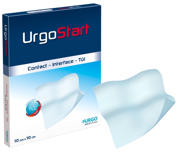 MEDICAZIONE NON ADERENTE URGOSTART CONTACT 10X10CM 10 PEZZI - Farmastop