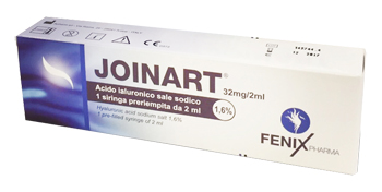 SIRINGA INTRA-ARTICOLARE JOINART ACIDO IALURONICO 1,6% 2 ML 3 PEZZI - Farmastop