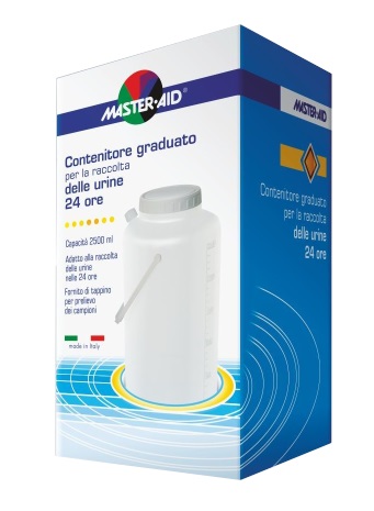 CONTENITORE RACCOLTA URINA MASTER-AID 24 H 2500 ML - Farmastop