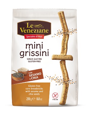 LE VENEZIANE MINI GRISSINI SESAMO E CHIA 250 G - Farmastop