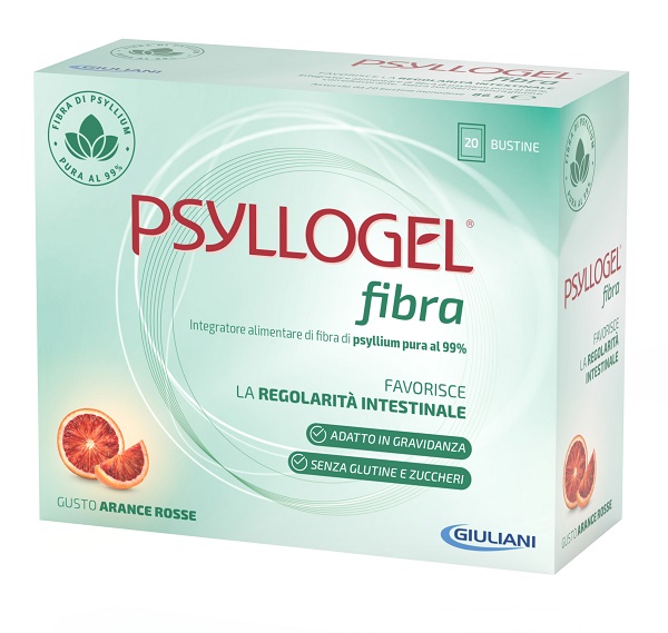 PSYLLOGEL FIBRA ARANCE ROSSE 10 BUSTINE 43 G - Farmastop