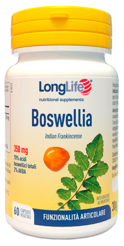 LONGLIFE BOSWELLIA 60 CAPSULE VEGETALI - Farmastop