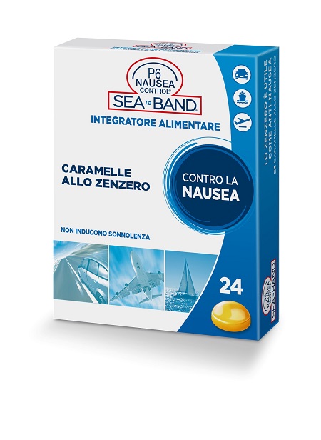 P6 NAUSEA CONTROL CARAMELLE ANTI NAUSEA VIAGGIO ALLO ZENZERO 24 PEZZI - Farmastop