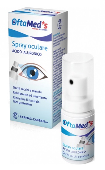OFTAMED'S SPRAY CULARE OCCHI SECCHI E STANCHI ACIDO IALURONICO 10 ML - Farmastop