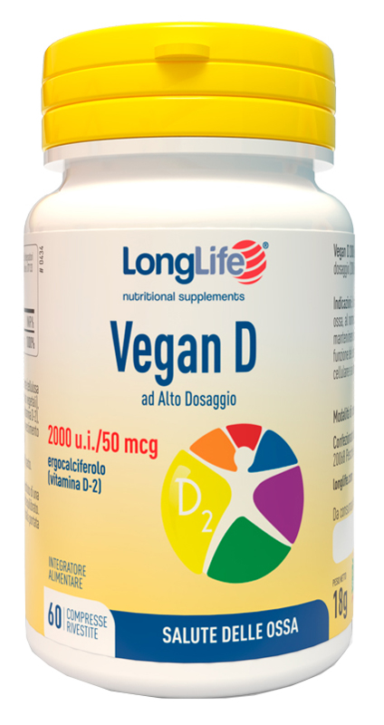 LONGLIFE VEGAN D 60 COMPRESSE - Farmastop