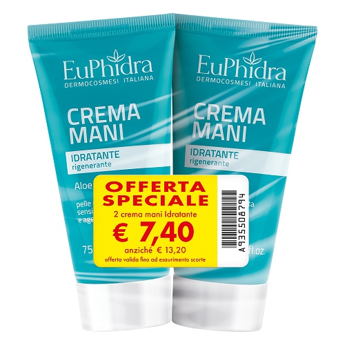 EUPHIDRA ABB CREMA MANI IDRATANTE TERMOFORMATI 2 PEZZI - Farmastop
