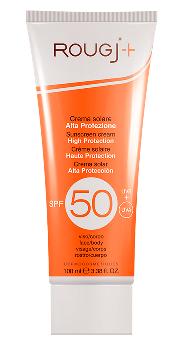 ROUGJ CREMA SOLARE CORPO ALTA PROTEZIONE SPF50 100 ML - Farmastop