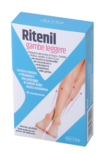 RITENIL GAMBE LEGGERE 40 COMPRESSE - Farmastop