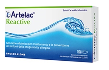 ARTELAC REACTIVE SOLUZIONE OFTALMICA MONODOSE 20 UNITA' DA 0,5 ML - Farmastop