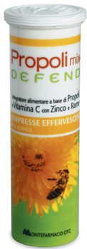PROPOLI MIX DEFEND 10 COMPRESSE EFFERVESCENTI GUSTO ARANCIA - Farmastop