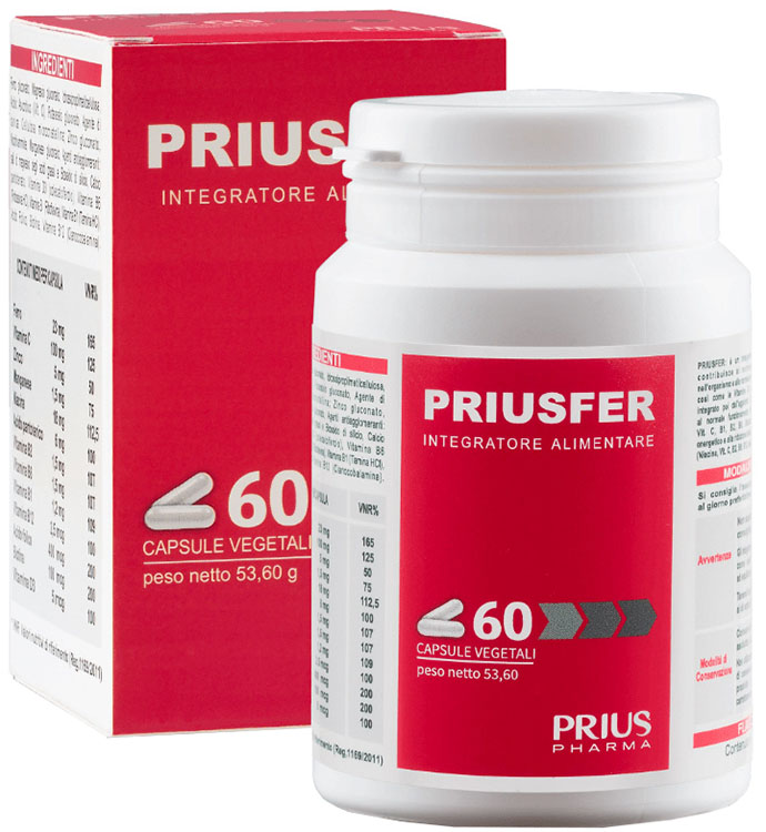PRIUSFER 60 CAPSULE - Farmastop
