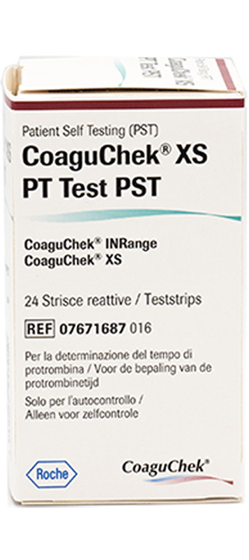 COAGUCHEK XS PT PST 24 STRISCE TEST - Farmastop
