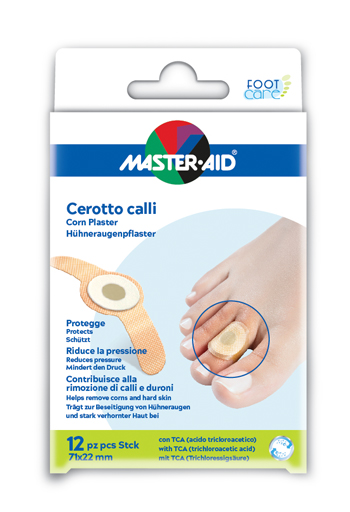 CEROTTO CALLIFUGO MASTER-AID FOOTCARE 71X22 MM 12 PEZZI B2 - Farmastop