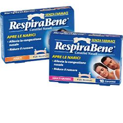 CEROTTO NASALE CLASSICO GRANDE ADULTI RESPIRA BENE 10 PEZZI - Farmastop