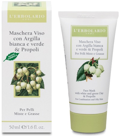 MASCHERA VISO ALL'ARGILLA E ALLA PROPOLI 50 ML - Farmastop