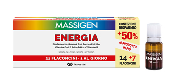 MASSIGEN ENERGIA 21 FLACONCINI DA 10 ML - Farmastop