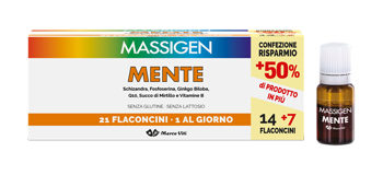 MASSIGEN MENTE 21 FLACONCINI DA 10 ML - Farmastop