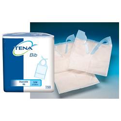 BAVAGLI MONOUSO TENA BIB MISURA SMALL/MEDIA 150 PEZZI - Farmastop
