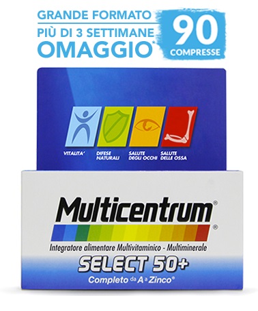 MULTICENTRUM SELECT 50+ 90 COMPRESSE - Farmastop