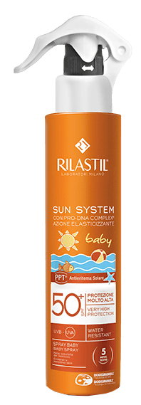 RILASTIL SUN SYSTEM BABY PPT SPF 50+ EMULSIONE SPRAY 200 ML - Farmastop