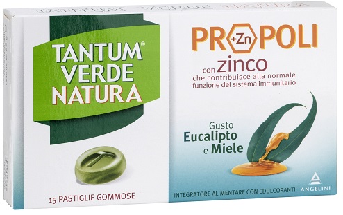 TANTUM VERDE NATURA PASTIGLIE GOMMOSE EUCALIPTO & MIELE 30 G - Farmastop