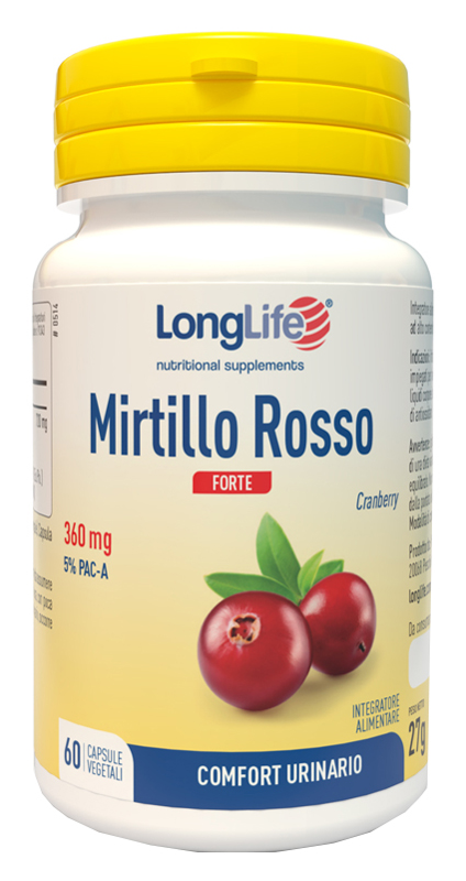 LONGLIFE MIRTILLO ROSSO FORTE 60 CAPSULE - Farmastop